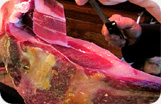 Jamón Ibérico Puro de Bellotas Cortado a Mano a Cuchillo Detalles 3